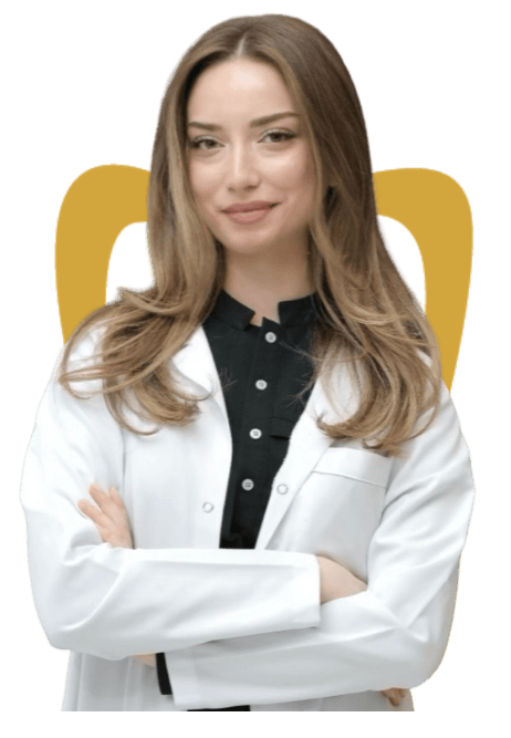 Portrait of Dr. Alara Tüzün expert in smile makeovers and cosmetic dentistry