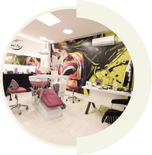 Dr. Elnaz Aslan performing dental aesthetic treatment at Master of Dent Clinic